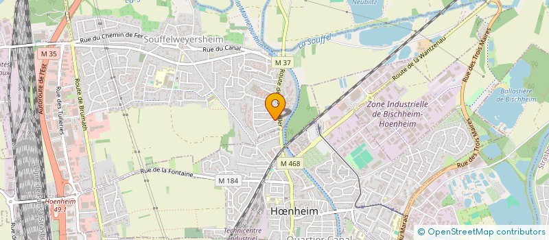 localisation de l'entreprise SCI WD  SOUFFELWEYERSHEIM