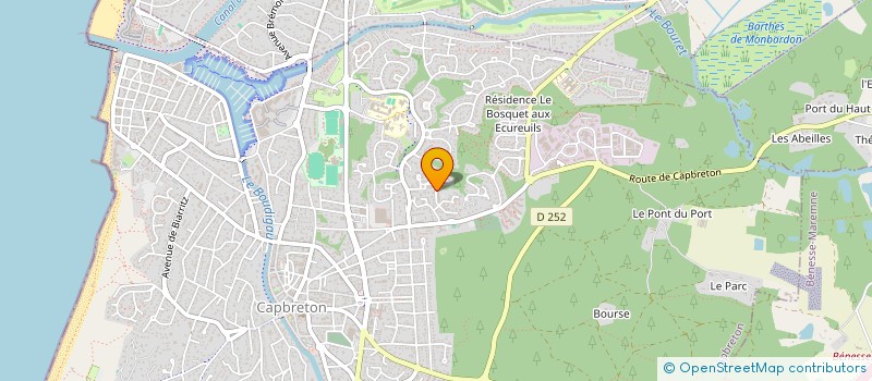 localisation de l'entreprise SCI WD à CAPBRETON