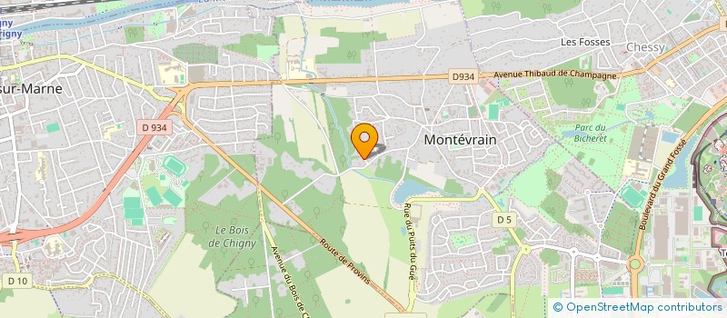 localisation de l'entreprise SCI WD  MONTEVRAIN