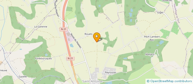 localisation de l'entreprise SCI WDBF  HAUTEFAGE LA TOUR