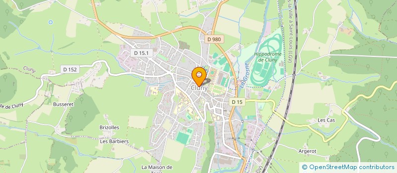 localisation de l'entreprise SCI WDESIGN  CLUNY