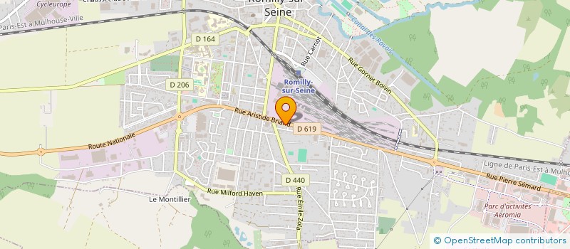 localisation de l'entreprise SCI WDI-PLACEMENTS à ROMILLY-SUR-SEINE