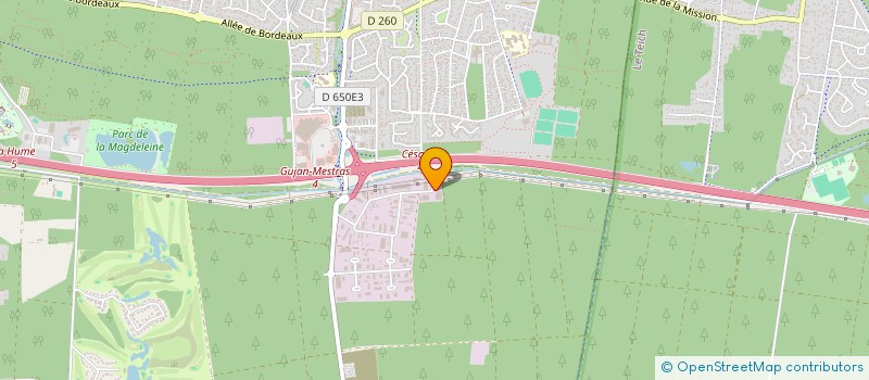 localisation de l'entreprise SCI WDS  GUJAN-MESTRAS