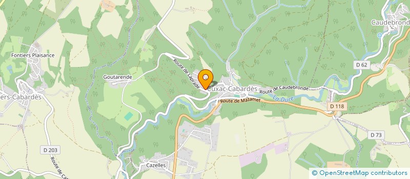 localisation de l'entreprise SCI WDT1  CUXAC-CABARDES