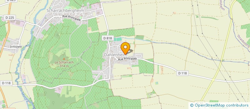 localisation de l'entreprise SCI WE  DAHLENHEIM