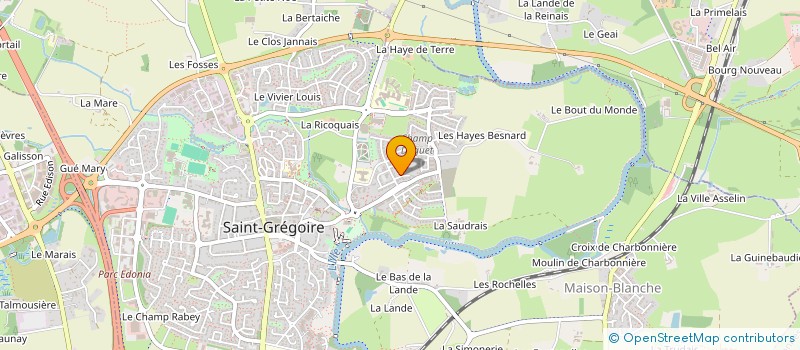 localisation de l'entreprise SCI WEBBER ET FILS  SAINT-GREGOIRE