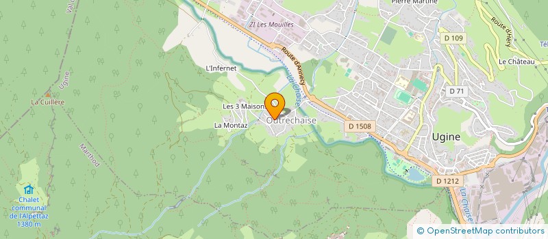 localisation de l'entreprise SCI WEBJEP  UGINE