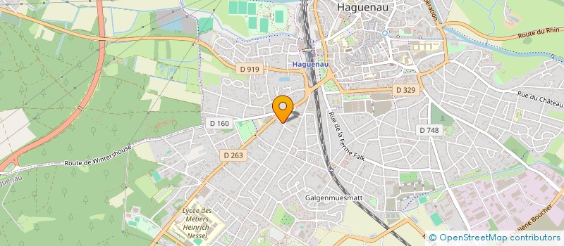 localisation de l'entreprise SCI WEDD  HAGUENAU