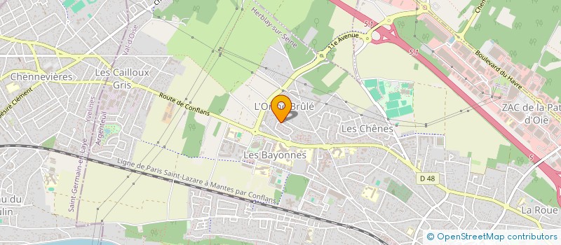 localisation de l'entreprise SCI WEG  HERBLAY-SUR-SEINE