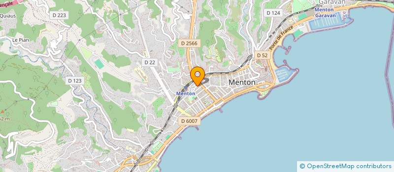 localisation de l'entreprise SCI WEGA à MENTON