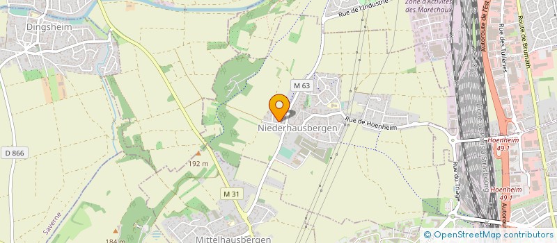 localisation de l'entreprise SCI WEIERWEG  NIEDERHAUSBERGEN