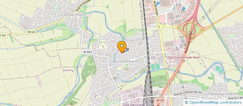 localisation de l'entreprise SCI WEIGI  MUNDOLSHEIM