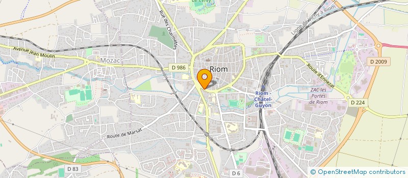 localisation de l'entreprise SCI WEILBADENT  RIOM