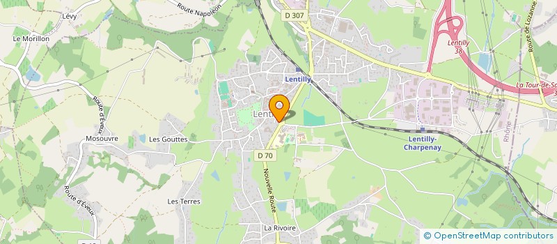 localisation de l'entreprise SCI WEINER  LENTILLY