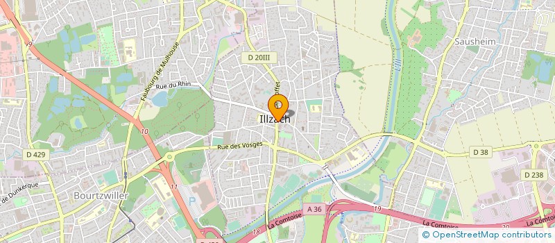 localisation de l'entreprise SCI WEISS SCHWOB  ILLZACH