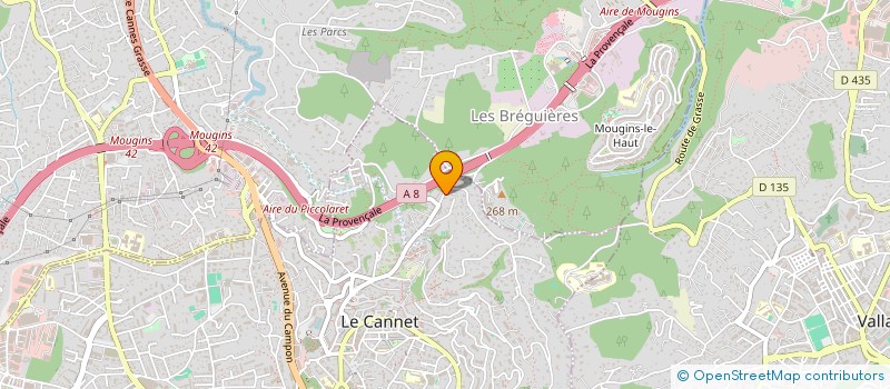 localisation de l'entreprise SCI WEJAA à LE CANNET