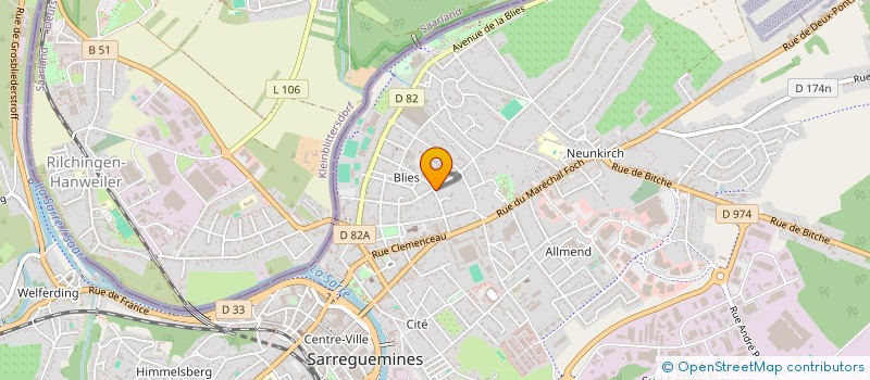 localisation de l'entreprise SCI WEKO à SARREGUEMINES
