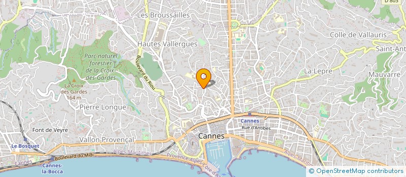 localisation de l'entreprise SCI WELCOME à CANNES