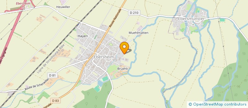 localisation de l'entreprise SCI WELSCHMATT  EBERSHEIM