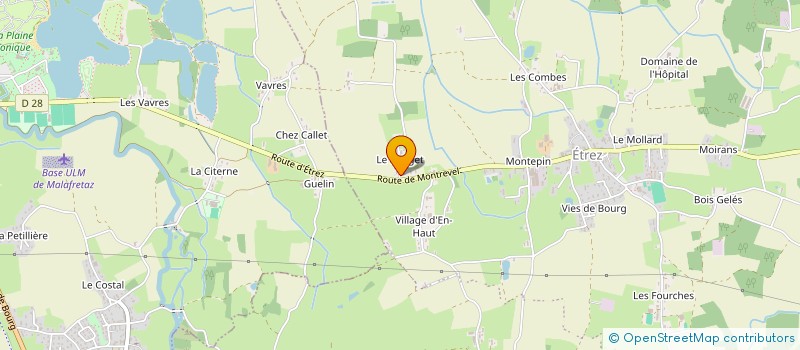 localisation de l'entreprise SCI WEMA  BRESSE VALLONS