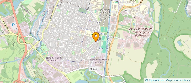 localisation de l'entreprise SCI WENDLING  ILLKIRCH-GRAFFENSTADEN