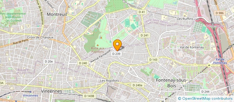 localisation de l'entreprise SCI WENGROW à FONTENAY-SOUS-BOIS