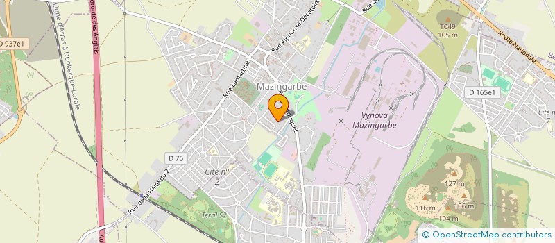 localisation de l'entreprise SCI WENJOR  MAZINGARBE