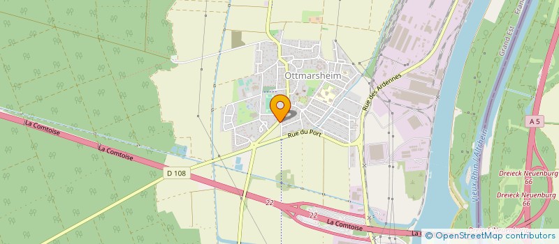 localisation de l'entreprise SCI WENZINGER  OTTMARSHEIM