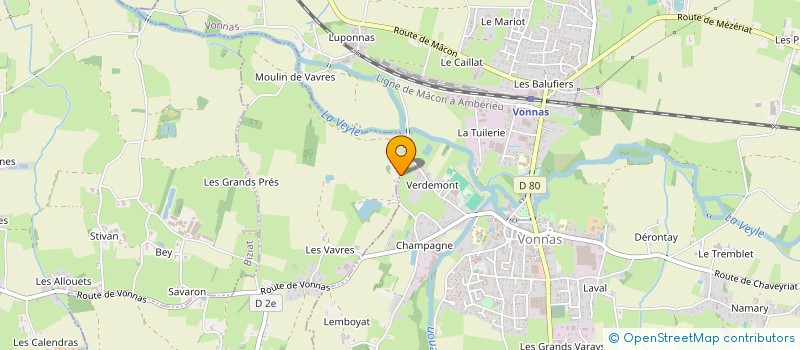 localisation de l'entreprise SCI WEP  SAINT-JULIEN-SUR-VEYLE