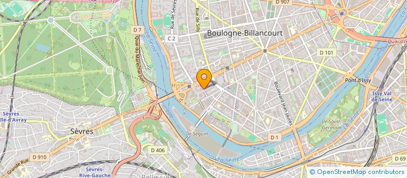 localisation de l'entreprise SCI WERBRIELLE à BOULOGNE-BILLANCOURT