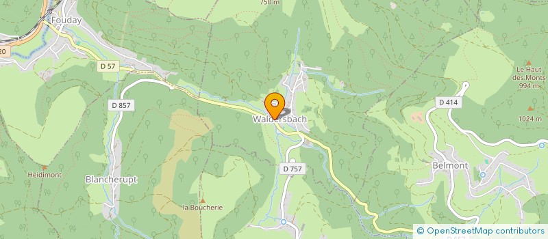 localisation de l'entreprise SCI WEREC  WALDERSBACH