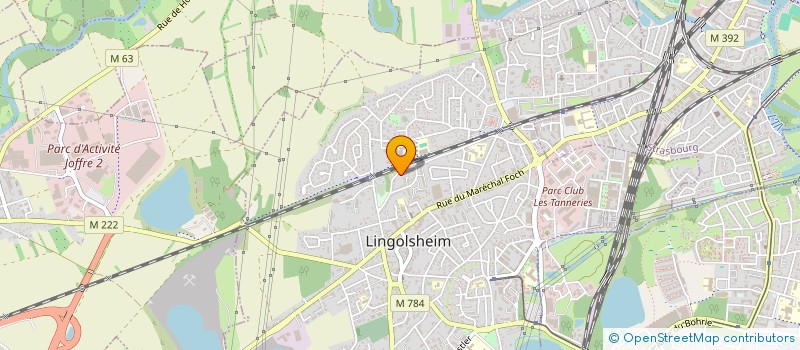 localisation de l'entreprise SCI WERIC  LINGOLSHEIM