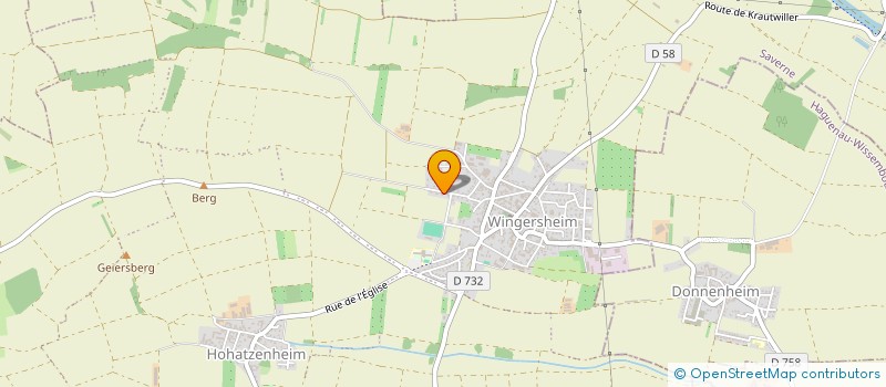 localisation de l'entreprise SCI WERNERT  WINGERSHEIM LES QUATRE BANS