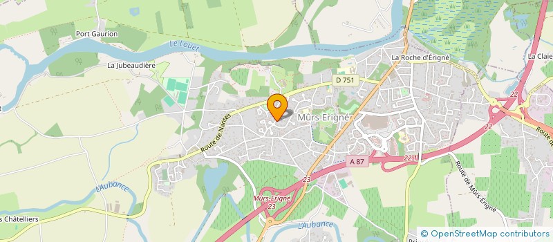 localisation de l'entreprise SCI WERS  MURS-ERIGNE