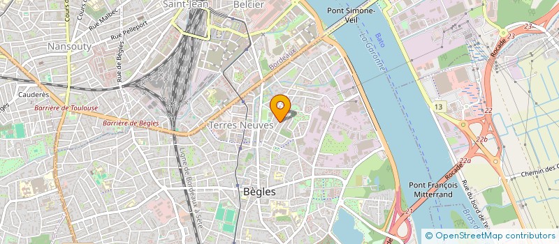 localisation de l'entreprise SCI WEST à BEGLES