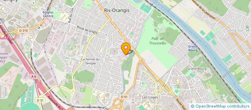 localisation de l'entreprise SCI WEST à RIS-ORANGIS