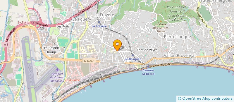 localisation de l'entreprise SCI WEST COAST à CANNES
