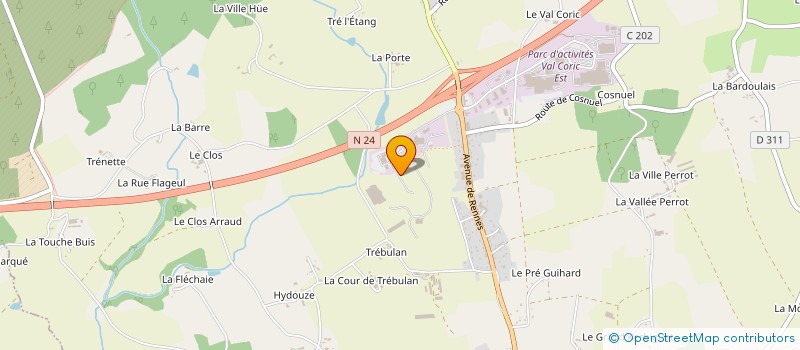 localisation de l'entreprise SCI WEST-IMMO  GUER