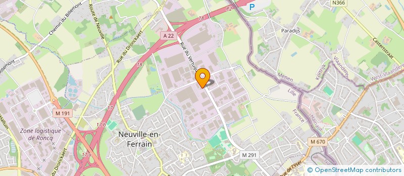 localisation de l'entreprise SCI WESTLAKE à NEUVILLE-EN-FERRAIN