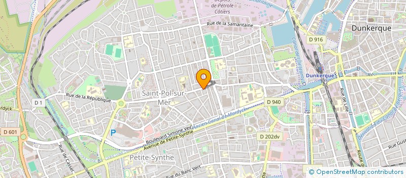 localisation de l'entreprise SCI WESTLAND à DUNKERQUE