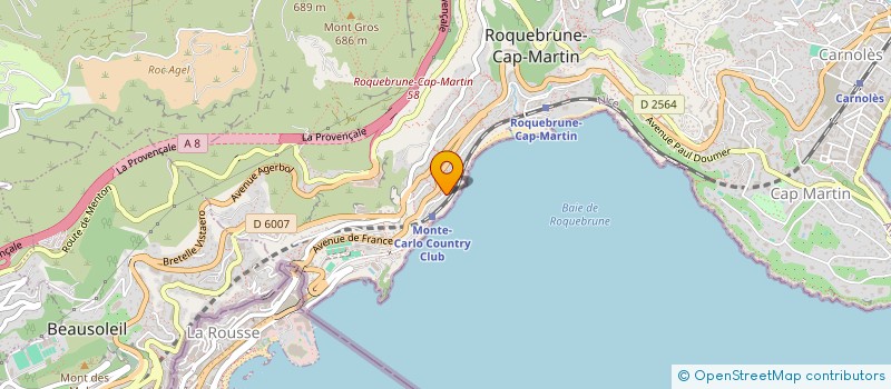 localisation de l'entreprise SCI WESTMINSTER à ROQUEBRUNE-CAP-MARTIN