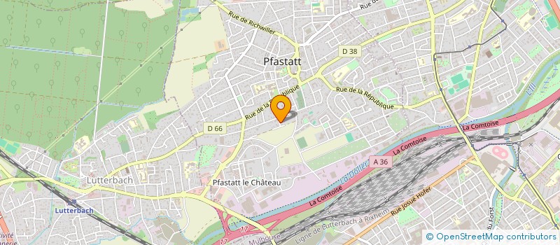 localisation de l'entreprise SCI WESTPHALIE  PFASTATT