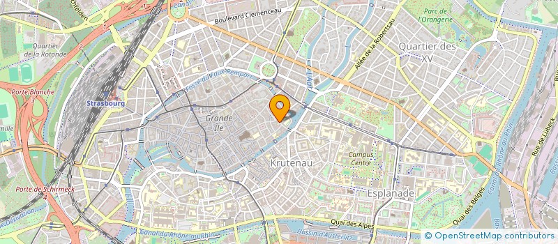 localisation de l'entreprise SCI WF IMMO  STRASBOURG