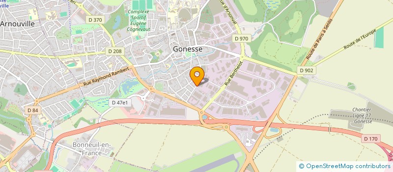 localisation de l'entreprise SCI WGA2 LA CALARDE  GONESSE