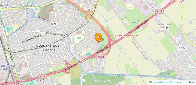 localisation de l'entreprise SCI WGL  COUDEKERQUE-BRANCHE