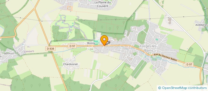 localisation de l'entreprise SCI WGM  FORGES-LES-BAINS