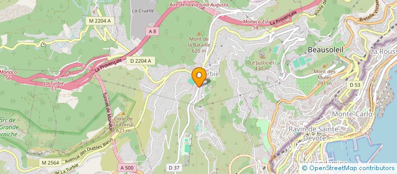 localisation de l'entreprise SCI WHITE à LA TURBIE