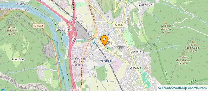 localisation de l'entreprise SCI WHY NOT'  VOREPPE