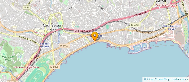 localisation de l'entreprise SCI WHYNOT à CAGNES-SUR-MER
