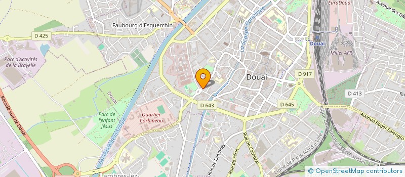 localisation de l'entreprise SCI WIART à DOUAI